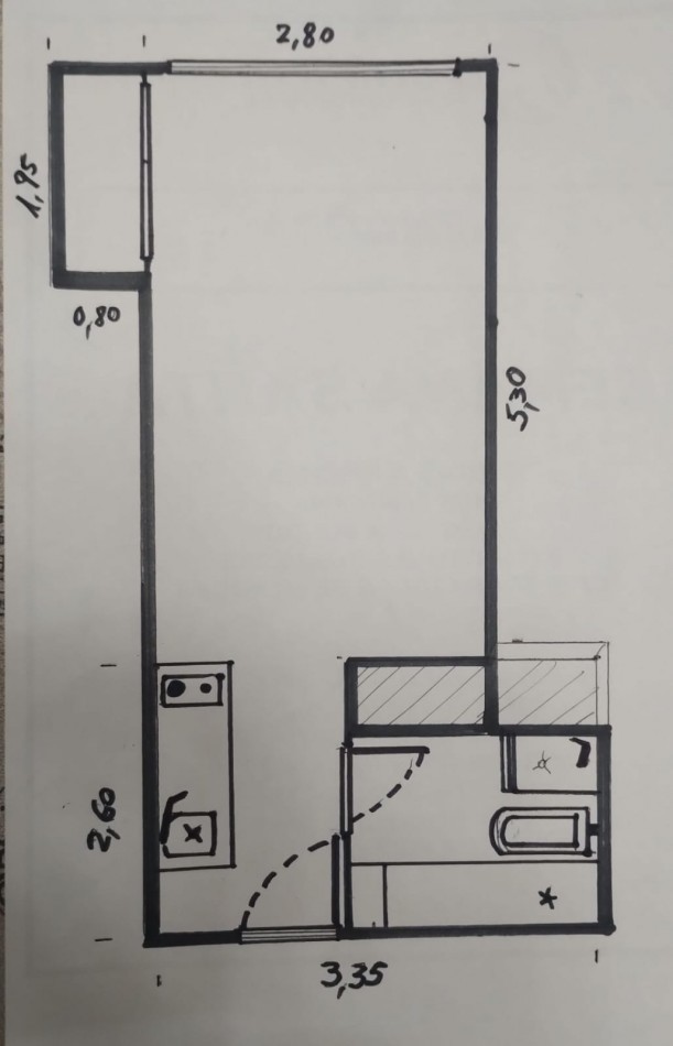 Av BOEDO 200, VENTA DEPARTAMENTO DE UN AMBIENTE A ESTRENAR 