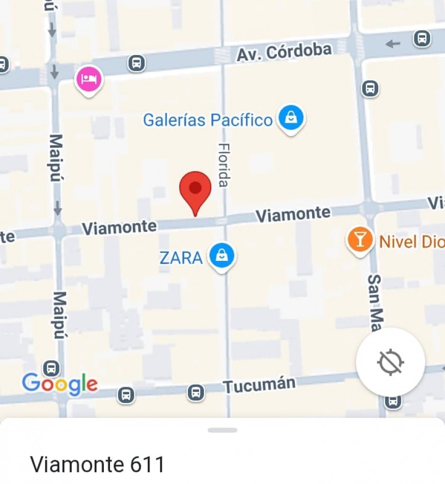 VIAMONTE 600, VENTA 1 AMB FTE  DIVISIBLE